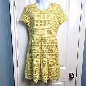 GIANNI BINI Lace Eyelet Dress